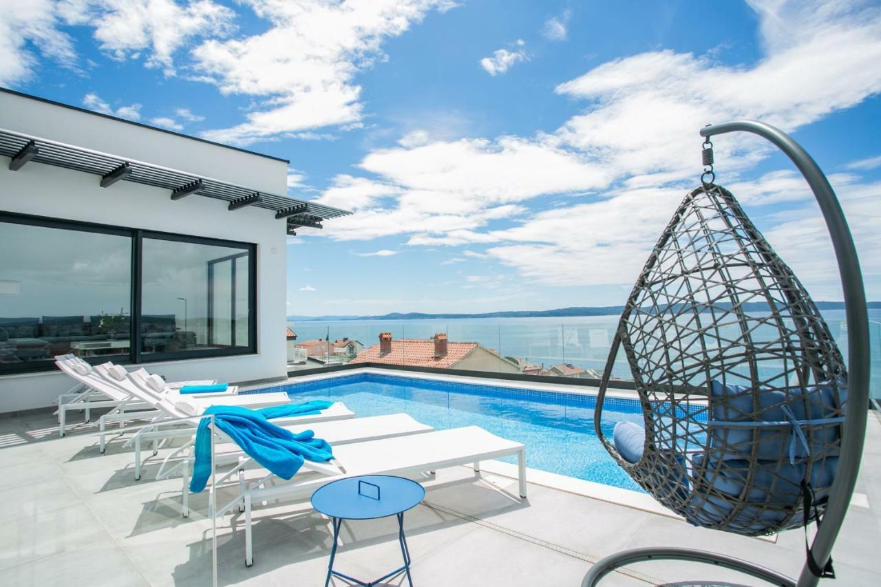 Holiday Home Olive Exclusive - 8 People, Heated Pool, Okrug Gornji, Sea View 트로기르 외부 사진